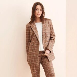 Favorite Daughter Phoebe Plaid Blazer, FDxNuuly, Large